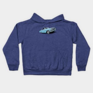 1964 Ford Galaxie 500 in skylight blue Kids Hoodie